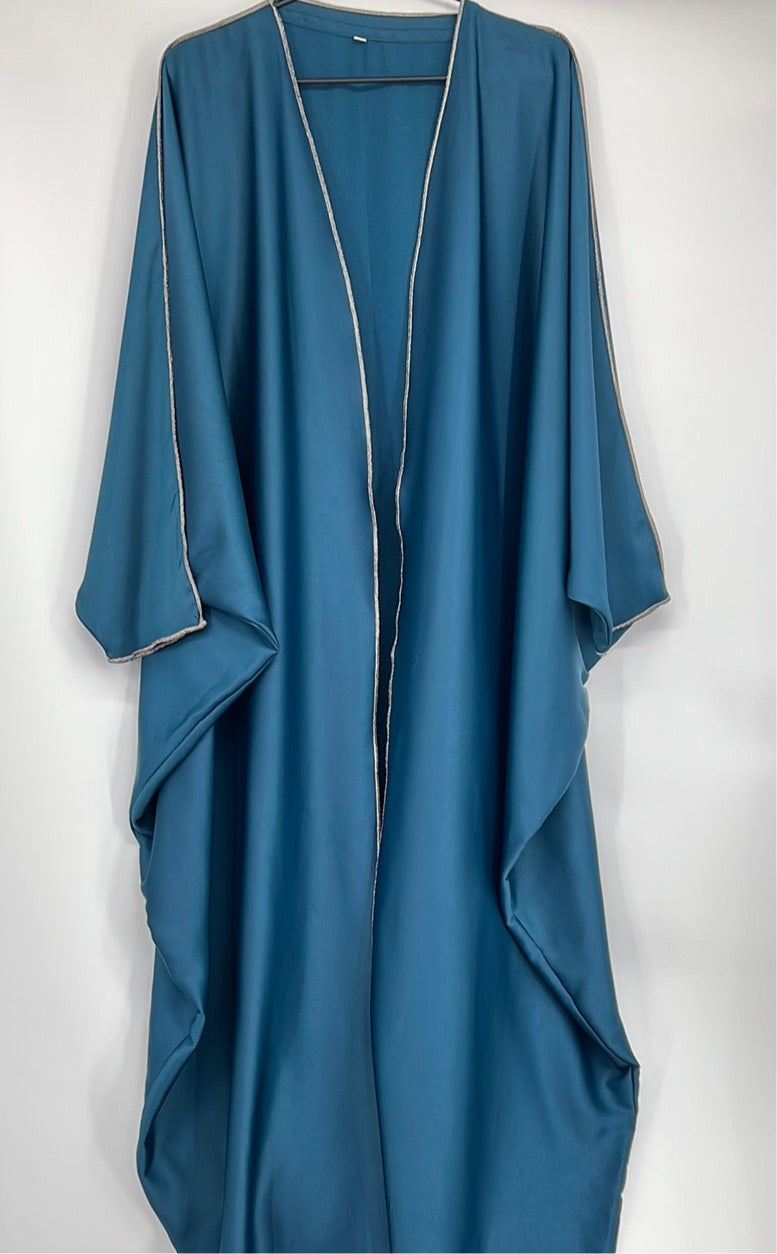 Gold Piping Jewel Toned Abaya