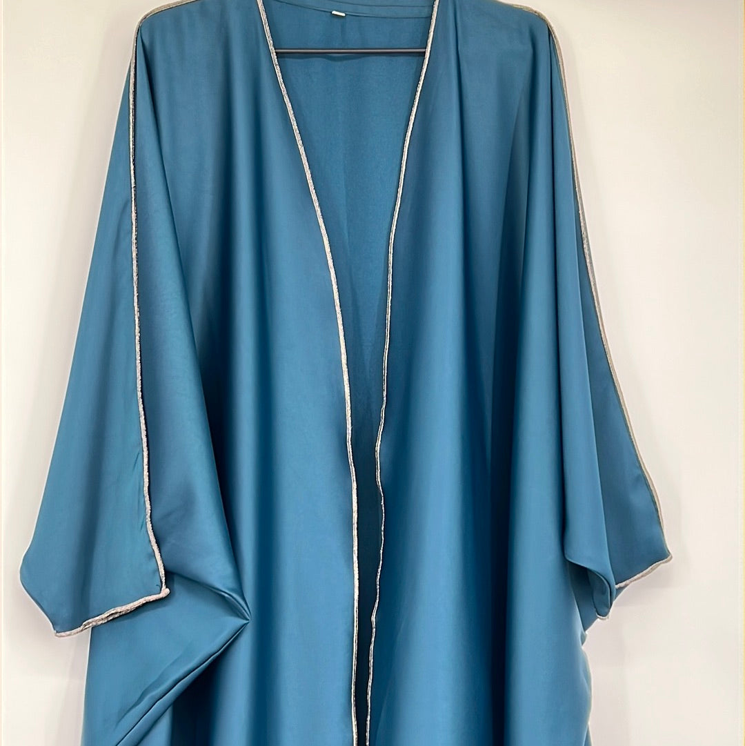 Gold Piping Jewel Toned Abaya