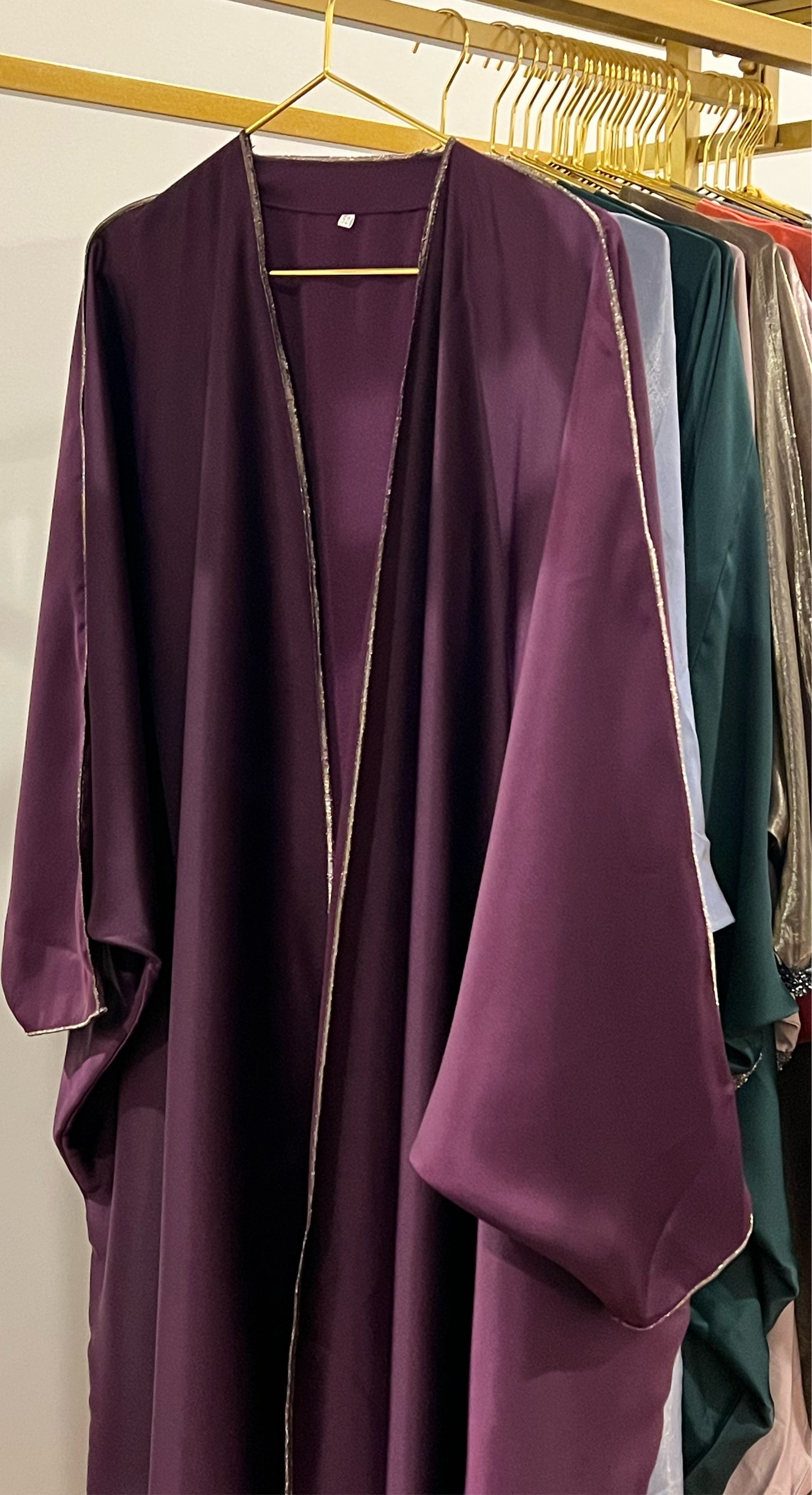 Amethyst Satin Abaya